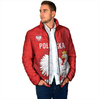 Custom Poland Football Padded Jacket Go Bialo-Czerwoni Champions Red