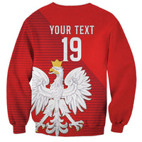 Custom Poland Football Sweatshirt Go Bialo-Czerwoni Champions Red
