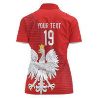 Custom Poland Football Women Polo Shirt Go Bialo-Czerwoni Champions Red