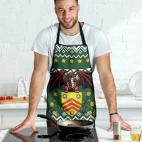 Glamorgan Wales Christmas Apron Cymru Dragon And Daffodil - Wonder Print Shop
