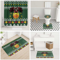Glamorgan Wales Christmas Bathroom Set Cymru Dragon And Daffodil - Wonder Print Shop
