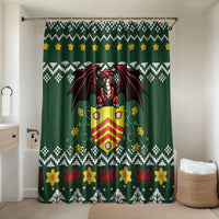 Glamorgan Wales Christmas Bathroom Set Cymru Dragon And Daffodil - Wonder Print Shop