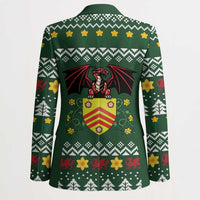 Glamorgan Wales Christmas Blazer Cymru Dragon And Daffodil - Wonder Print Shop