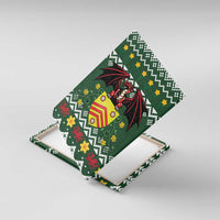 Glamorgan Wales Christmas Canvas Wall Art Cymru Dragon And Daffodil - Wonder Print Shop