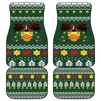 Glamorgan Wales Christmas Car Mats Cymru Dragon And Daffodil - Wonder Print Shop
