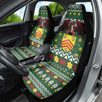 Glamorgan Wales Christmas Car Seat Cover Cymru Dragon And Daffodil - Wonder Print Shop
