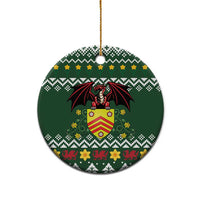 Glamorgan Wales Christmas Ceramic Ornament Cymru Dragon And Daffodil - Wonder Print Shop