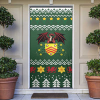 Glamorgan Wales Christmas Door Cover Cymru Dragon And Daffodil - Wonder Print Shop