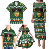Glamorgan Wales Christmas Family Matching Puletasi and Hawaiian Shirt Cymru Dragon And Daffodil - Wonder Print Shop