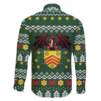 Glamorgan Wales Christmas Family Matching Puletasi and Hawaiian Shirt Cymru Dragon And Daffodil - Wonder Print Shop