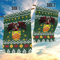 Glamorgan Wales Christmas Garden Flag Cymru Dragon And Daffodil - Wonder Print Shop