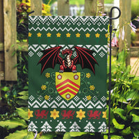 Glamorgan Wales Christmas Garden Flag Cymru Dragon And Daffodil - Wonder Print Shop