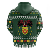 Glamorgan Wales Christmas Hoodie Cymru Dragon And Daffodil - Wonder Print Shop