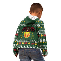 Glamorgan Wales Christmas Kid Hoodie Cymru Dragon And Daffodil - Wonder Print Shop