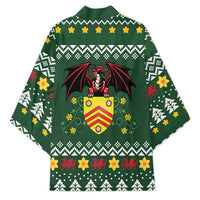 Glamorgan Wales Christmas Kimono Cymru Dragon And Daffodil - Wonder Print Shop