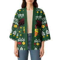 Glamorgan Wales Christmas Kimono Cymru Dragon And Daffodil - Wonder Print Shop