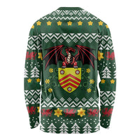 Glamorgan Wales Christmas Long Sleeve Shirt Cymru Dragon And Daffodil - Wonder Print Shop