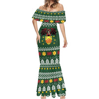 Glamorgan Wales Christmas Mermaid Dress Cymru Dragon And Daffodil - Wonder Print Shop