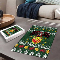 Glamorgan Wales Christmas Puzzle Cymru Dragon And Daffodil - Wonder Print Shop
