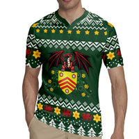 Glamorgan Wales Christmas Rugby Jersey Cymru Dragon And Daffodil - Wonder Print Shop