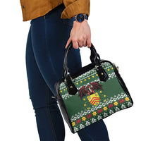 Glamorgan Wales Christmas Shoulder Handbag Cymru Dragon And Daffodil - Wonder Print Shop
