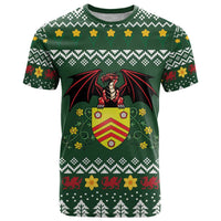 Glamorgan Wales Christmas T Shirt Cymru Dragon And Daffodil - Wonder Print Shop