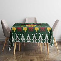 Glamorgan Wales Christmas Tablecloth Cymru Dragon And Daffodil - Wonder Print Shop