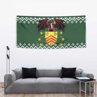 Glamorgan Wales Christmas Tapestry Cymru Dragon And Daffodil - Wonder Print Shop