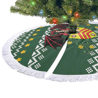 Glamorgan Wales Christmas Tree Skirt Cymru Dragon And Daffodil - Wonder Print Shop