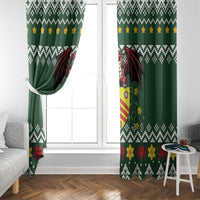 Glamorgan Wales Christmas Window Curtain Cymru Dragon And Daffodil - Wonder Print Shop