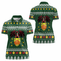 Glamorgan Wales Christmas Women Polo Shirt Cymru Dragon And Daffodil - Wonder Print Shop