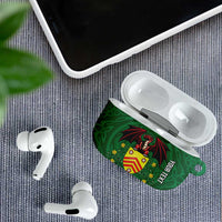 Personalized Glamorgan Wales AirPods Case Welsh Red Dragon And Daffodil - Wonder Print Shop