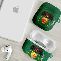 Personalized Glamorgan Wales AirPods Case Welsh Red Dragon And Daffodil - Wonder Print Shop