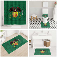 Personalized Glamorgan Wales Bathroom Set Welsh Red Dragon And Daffodil - Wonder Print Shop