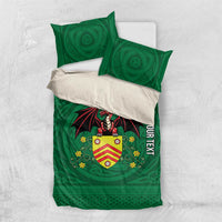 Personalized Glamorgan Wales Bedding Set Welsh Red Dragon And Daffodil - Wonder Print Shop