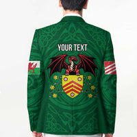 Personalized Glamorgan Wales Blazer Welsh Red Dragon And Daffodil - Wonder Print Shop