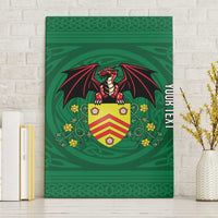 Personalized Glamorgan Wales Canvas Wall Art Welsh Red Dragon And Daffodil - Wonder Print Shop