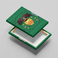 Personalized Glamorgan Wales Canvas Wall Art Welsh Red Dragon And Daffodil - Wonder Print Shop