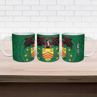 Personalized Glamorgan Wales Ceramic Mug Welsh Red Dragon And Daffodil - Wonder Print Shop