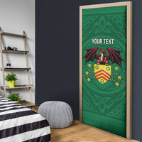 Personalized Glamorgan Wales Door Cover Welsh Red Dragon And Daffodil - Wonder Print Shop