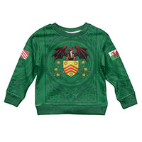 Personalized Glamorgan Wales Kid Ugly Christmas Sweater Welsh Red Dragon And Daffodil - Wonder Print Shop