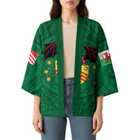 Personalized Glamorgan Wales Kimono Welsh Red Dragon And Daffodil - Wonder Print Shop