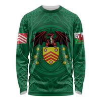 Personalized Glamorgan Wales Long Sleeve Shirt Welsh Red Dragon And Daffodil - Wonder Print Shop