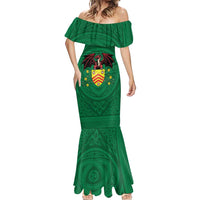 Personalized Glamorgan Wales Mermaid Dress Welsh Red Dragon And Daffodil - Wonder Print Shop
