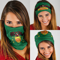Personalized Glamorgan Wales Neck Gaiter Welsh Red Dragon And Daffodil - Wonder Print Shop