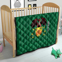 Personalized Glamorgan Wales Quilt Welsh Red Dragon And Daffodil - Wonder Print Shop