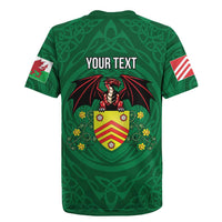 Personalized Glamorgan Wales Rugby Jersey Welsh Red Dragon And Daffodil - Wonder Print Shop