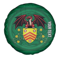 Personalized Glamorgan Wales Spare Tire Cover Welsh Red Dragon And Daffodil - Wonder Print Shop