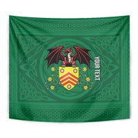 Personalized Glamorgan Wales Tapestry Welsh Red Dragon And Daffodil - Wonder Print Shop