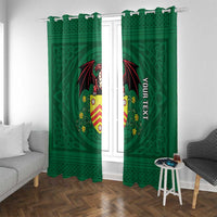 Personalized Glamorgan Wales Window Curtain Welsh Red Dragon And Daffodil - Wonder Print Shop